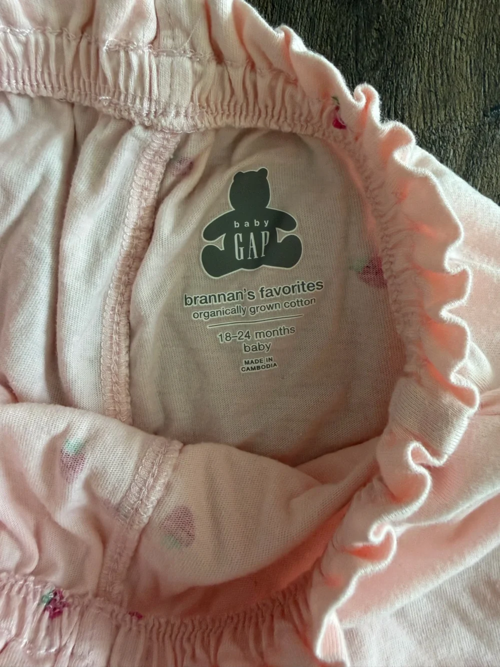 GAP Light Pink Strawberry Print shorts